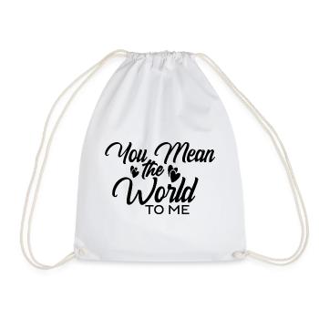 Tu signifies le monde pour moi - Sac de sport léger - blanc - Devant