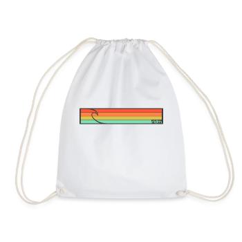 ridm surf stripes - Turnbeutel - Weiß - Vorne
