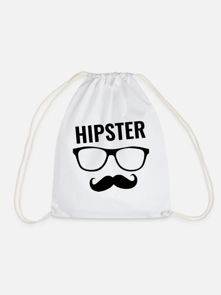 Hipster - Turnbeutel - Weiß