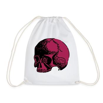 Tête de mort - Sac de sport léger - blanc - Devant