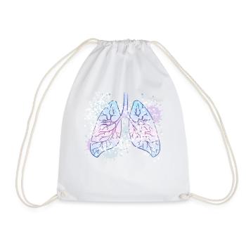 Lung bronchi - Drawstring Bag - white - Front