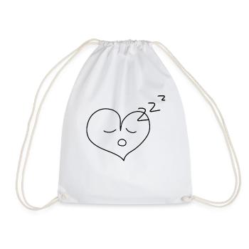 Dormir fatigué - Sac de sport léger - blanc - Devant