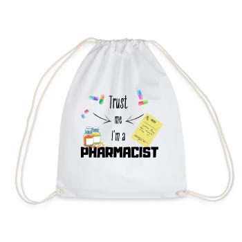Vertrauen Sie mir, ich bin ein APOTHEKER - Turnbeutel - Weiß - Vorne