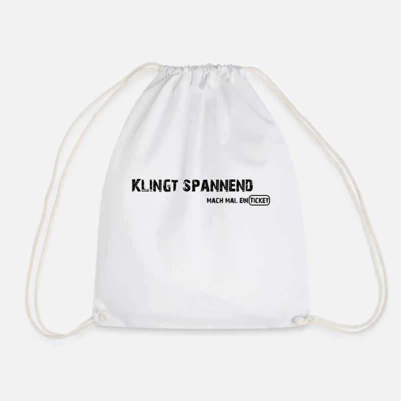 Klingt spannend - Turnbeutel - Weiß