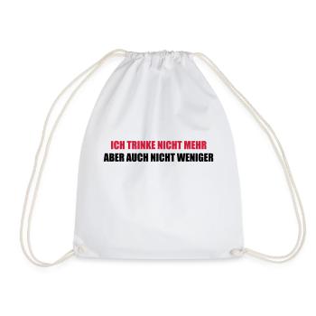 drink - Drawstring Bag - white - Front