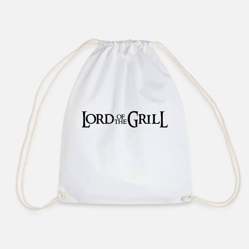 Lord of the grill - Drawstring Bag - white