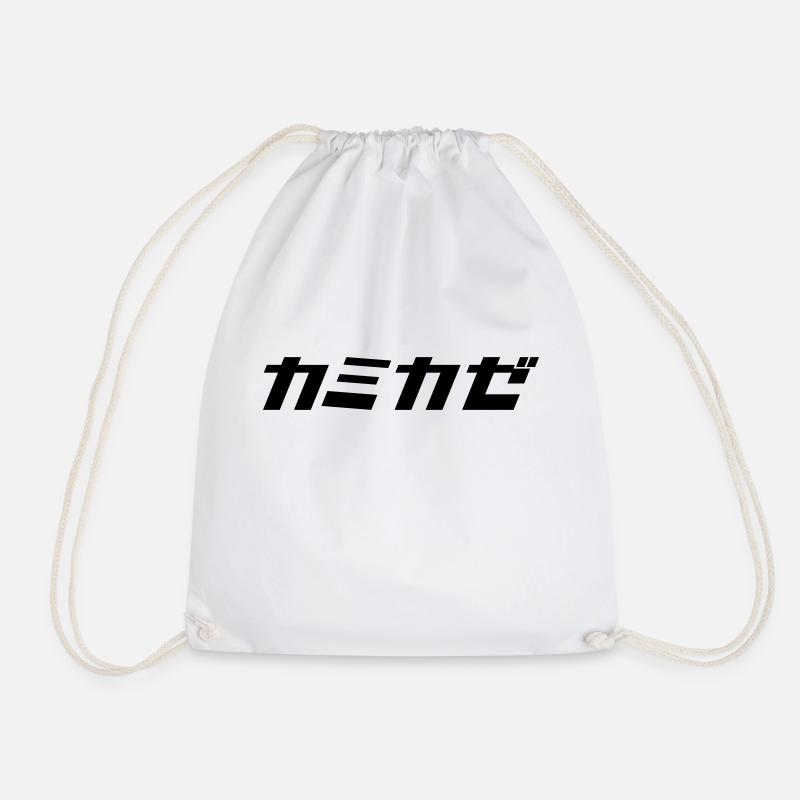 Kamikaze - Drawstring Bag - white