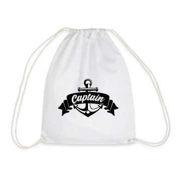 KAPITÄN CAPTAIN - Drawstring Bag - white - Front