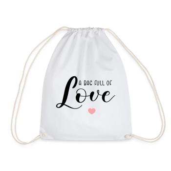 Un sac plein d’amour - Sac de sport léger - blanc - Devant