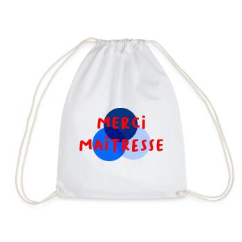 MAÎTRESSE. MERCI. MERCI MAÎTRESSE - Sac de sport léger - blanc - Devant