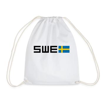 Schweden - Turnbeutel - Weiß - Vorne
