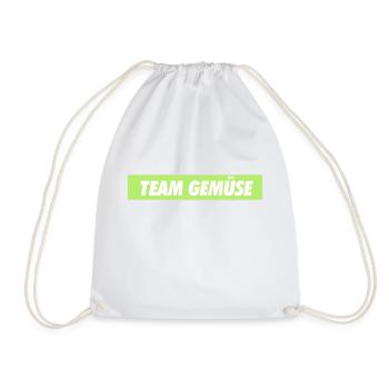 team gemüse - Turnbeutel - Weiß - Vorne