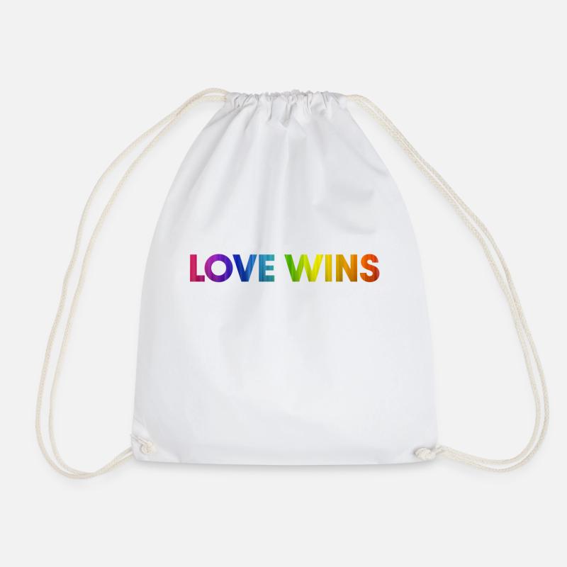 Love Wins - Turnbeutel - Weiß