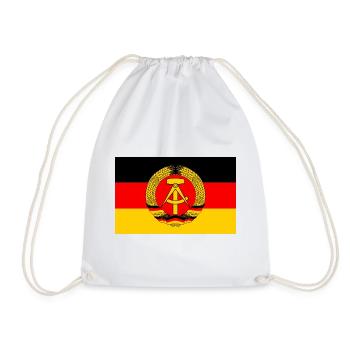 DDR Fahne (Original) - Turnbeutel - Weiß - Vorne