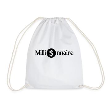millionnaire, argent - Sac de sport léger - blanc - Devant