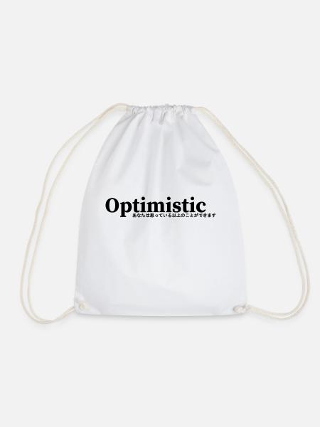 Optimismus - Turnbeutel - Weiß