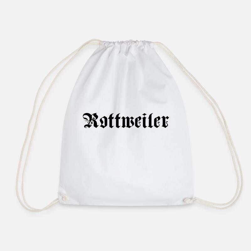 Rotweiler Schrift - Turnbeutel - Weiß