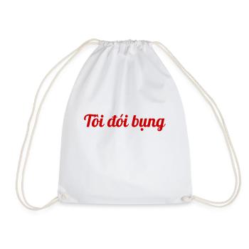 Ich bin hungrig - Vietnamesisch rot - Turnbeutel - Weiß - Vorne