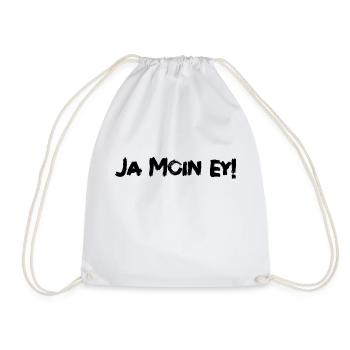 Ja Moin ey! - Turnbeutel - Weiß - Vorne