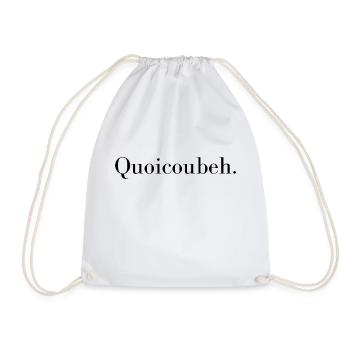 T-shirt personnalisé QUOICOUBEH - Sac de sport léger - blanc - Devant