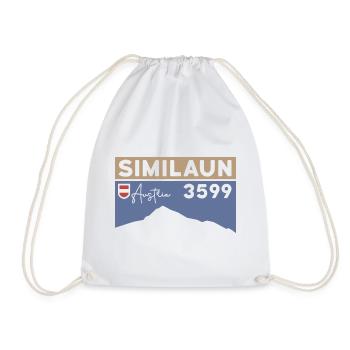 Similaun Glacier High Tour Hike Ötztal Tyrol - Drawstring Bag - white - Front