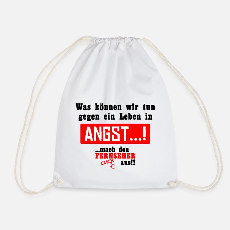 Gegen ein Leben in Angst!!! - Turnbeutel - Weiß