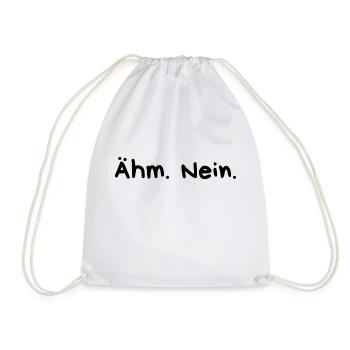 Ähm Nein - Turnbeutel - Weiß - Vorne