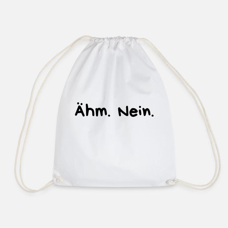 Ähm Nein - Turnbeutel - Weiß
