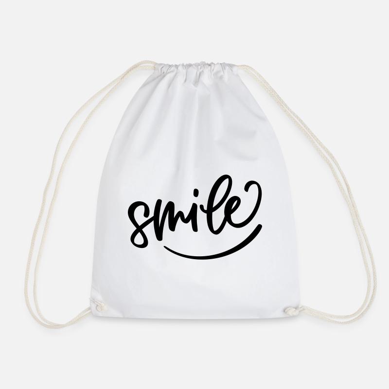 smile - Turnbeutel - Weiß