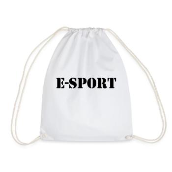 E-Sport - Turnbeutel - Weiß - Vorne
