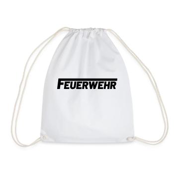 feuerwehr Feuerwehrmann Feuerwehrfrau bf - Turnbeutel - Weiß - Vorne
