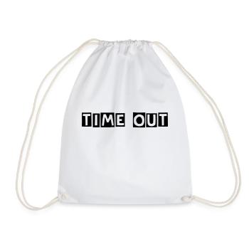 Time out - Turnbeutel - Weiß - Vorne