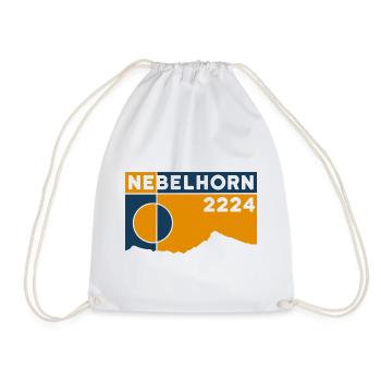 Nebelhorn Finisher Besteigung Wandern Oberstdorf - Turnbeutel - Weiß - Vorne