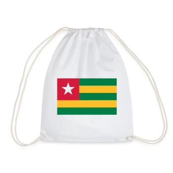 Drapeau togolais - Sac de sport léger - blanc - Devant