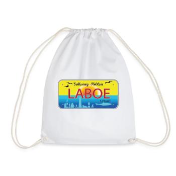 Laboe - Drawstring Bag - white - Front