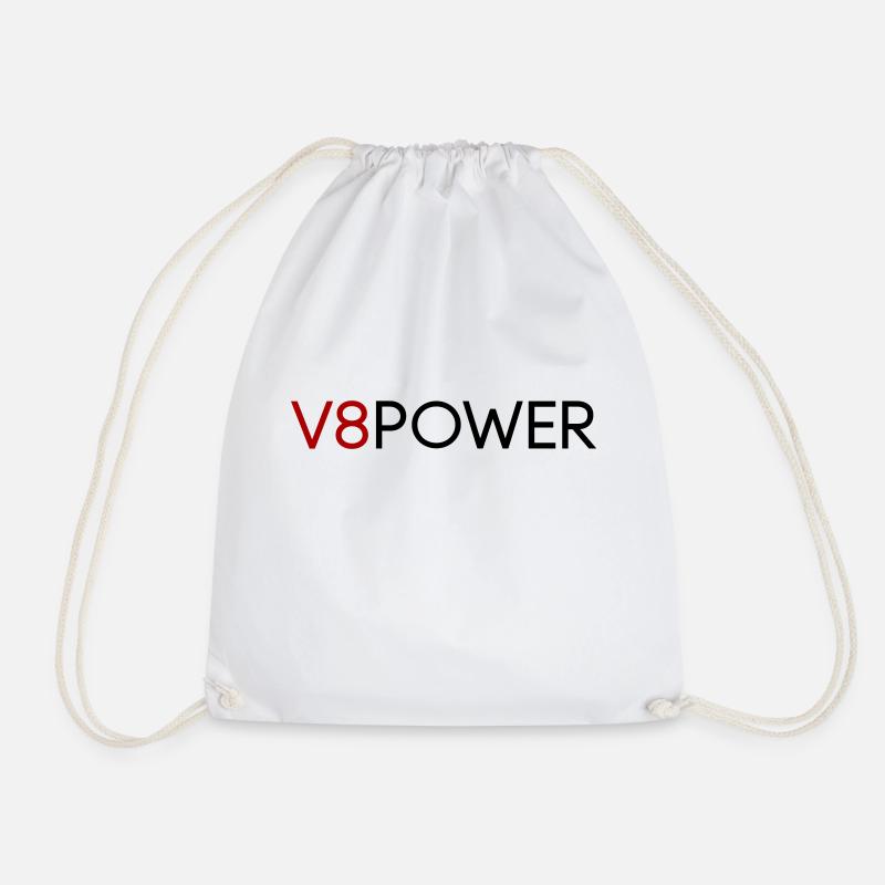 V8 Power - Farbwechsel - Turnbeutel - Weiß