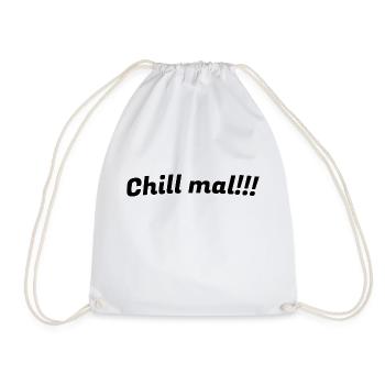 Chill out - Drawstring Bag - white - Front