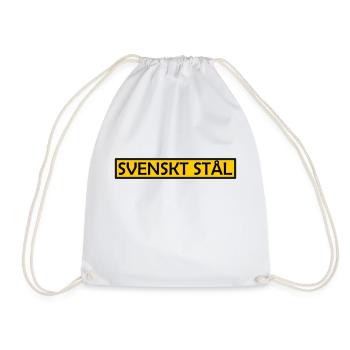 Schwedischer Stahl - Turnbeutel - Weiß - Vorne