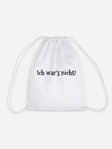 Ich war's nicht! - Turnbeutel - Weiß