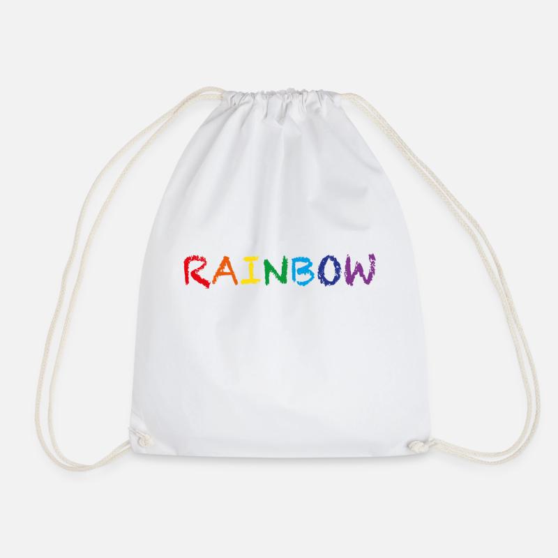 RAINBOW - Turnbeutel - Weiß