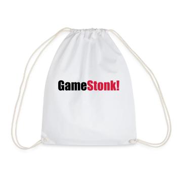 GameStonk - Turnbeutel - Weiß - Vorne