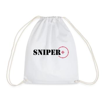 Sniper - Drawstring Bag - white - Front