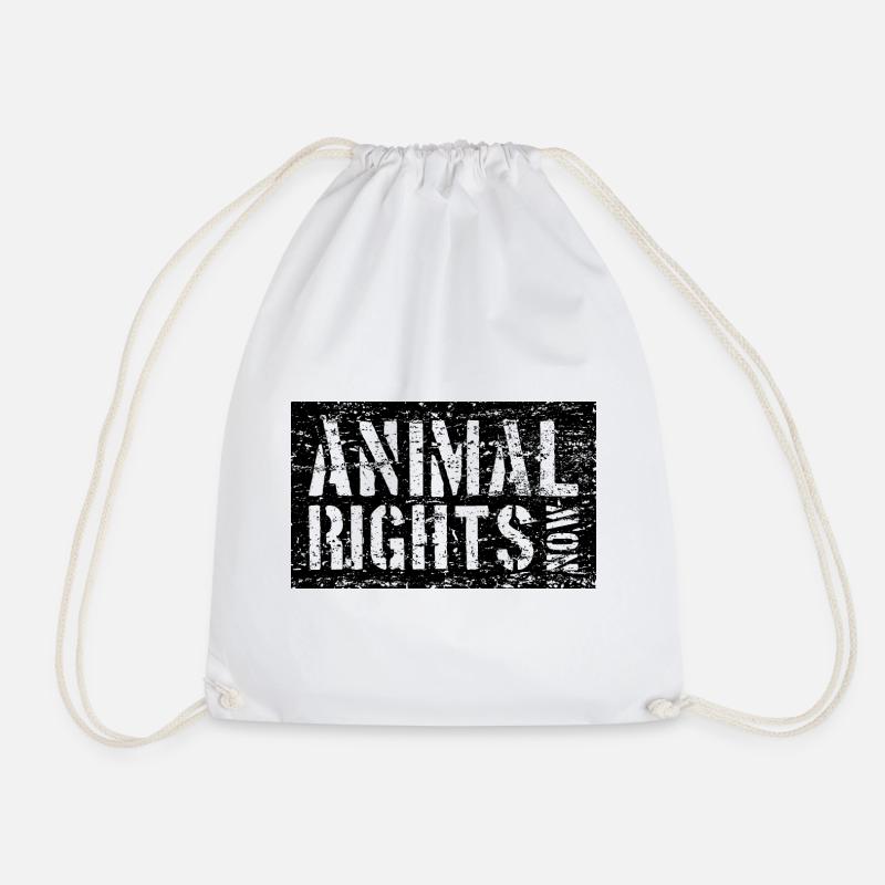 ANIMAL RIGHTS NOW VEGAN - Turnbeutel - Weiß