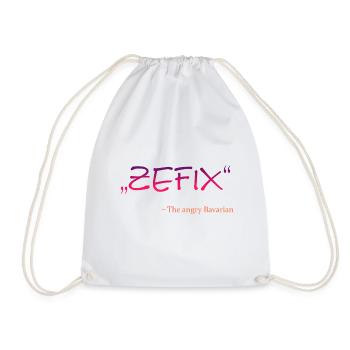 Zefix - Turnbeutel - Weiß - Vorne