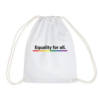 Equality for all - Drawstring Bag - white - Front