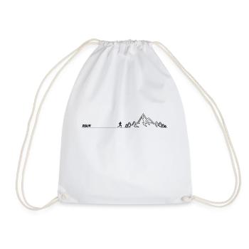Trail Running Sports - Drawstring Bag - white - Front