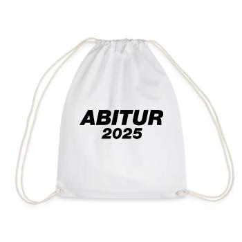 Abitur 2025 - Abi - Spruch - Turnbeutel - Weiß - Vorne