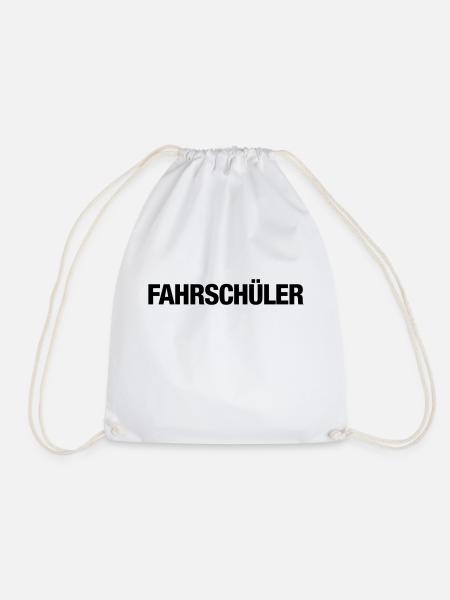 Fahrschüler - Turnbeutel - Weiß