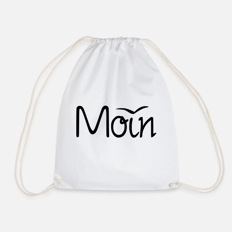 Hello - Drawstring Bag - white