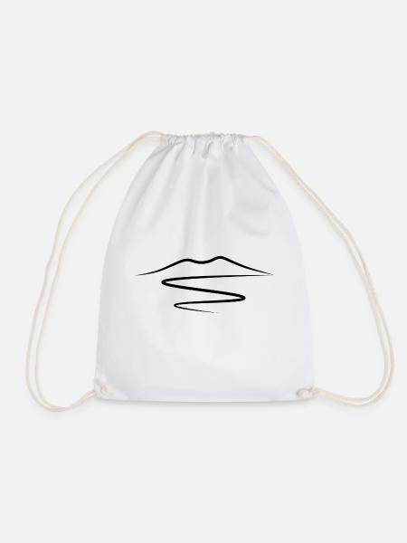 Mount Vesuvius - Drawstring Bag - white